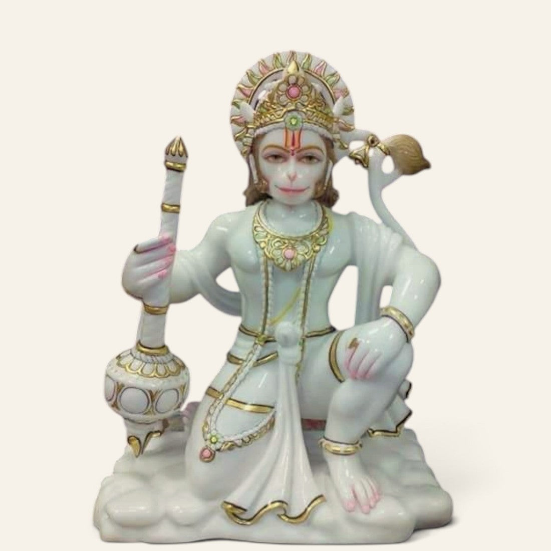 Hanuman Ji Murtis — hand-carved marble, Jaipur